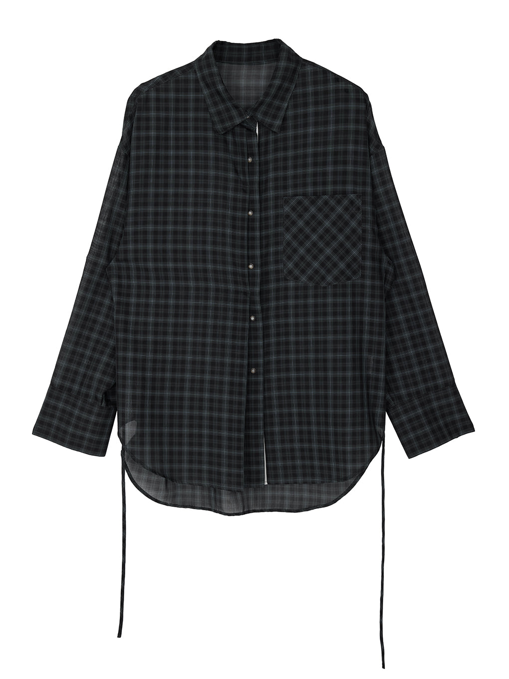 SHEER WAIST MARK OVERSIZE SHIRT