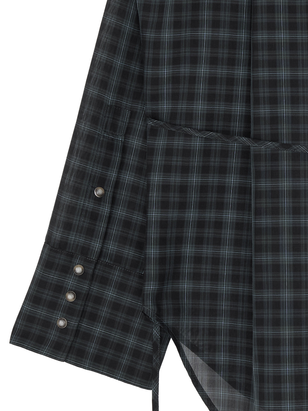 SHEER WAIST MARK OVERSIZE SHIRT