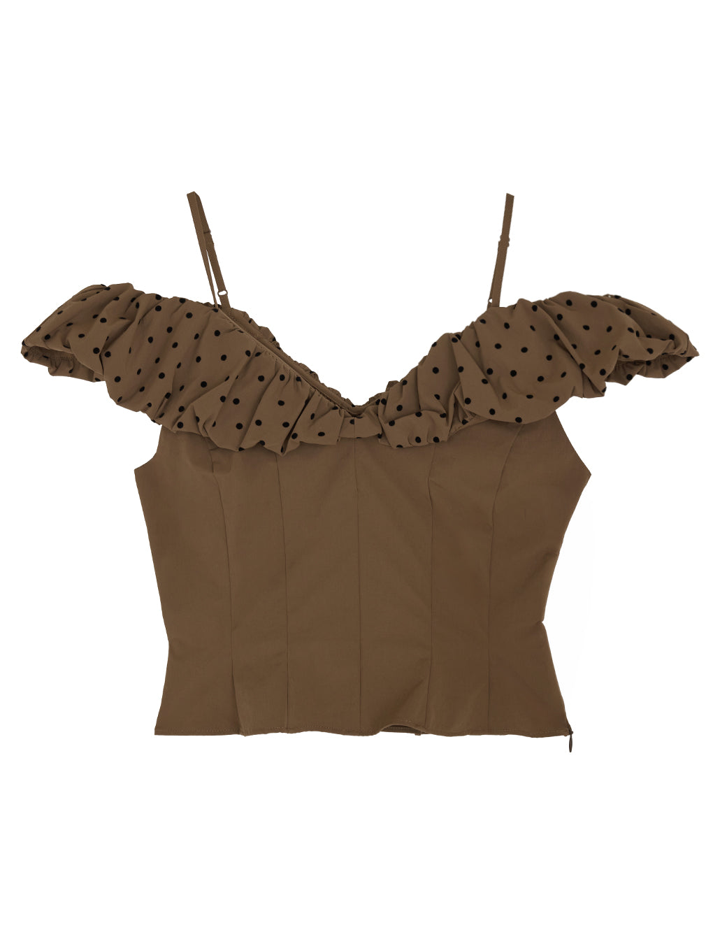 OFF SHOULDER COMPACT PUFF TOP