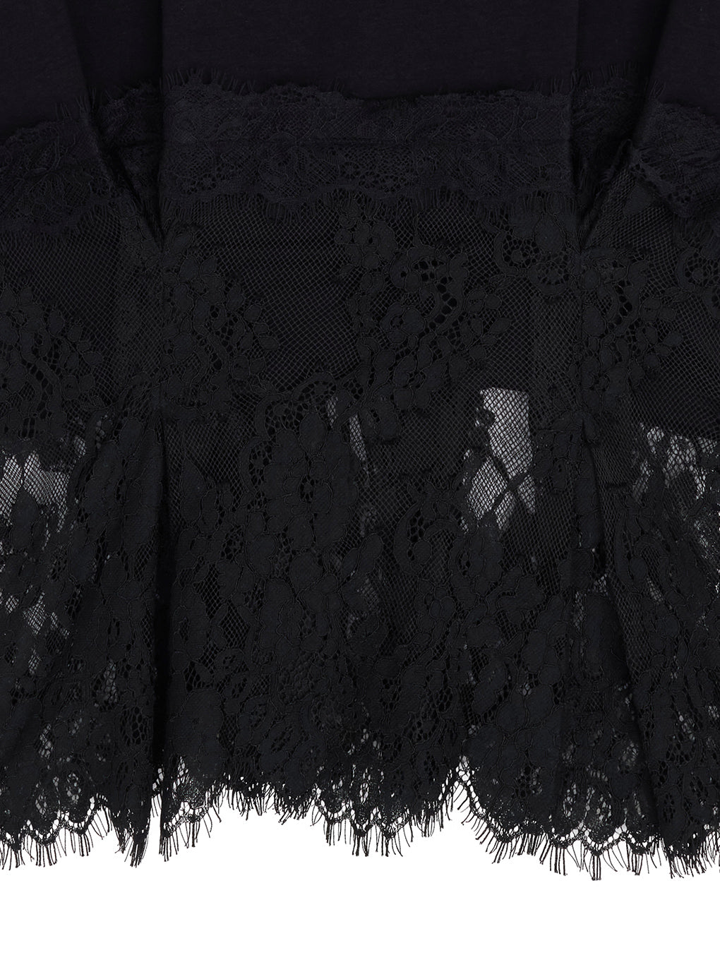 CORSET LIKE LACE DOCKING TEE