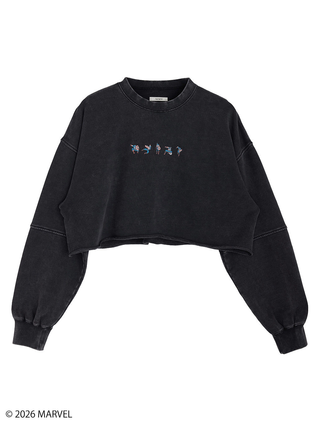 MARVEL COMIC SHORT SWEAT TOP