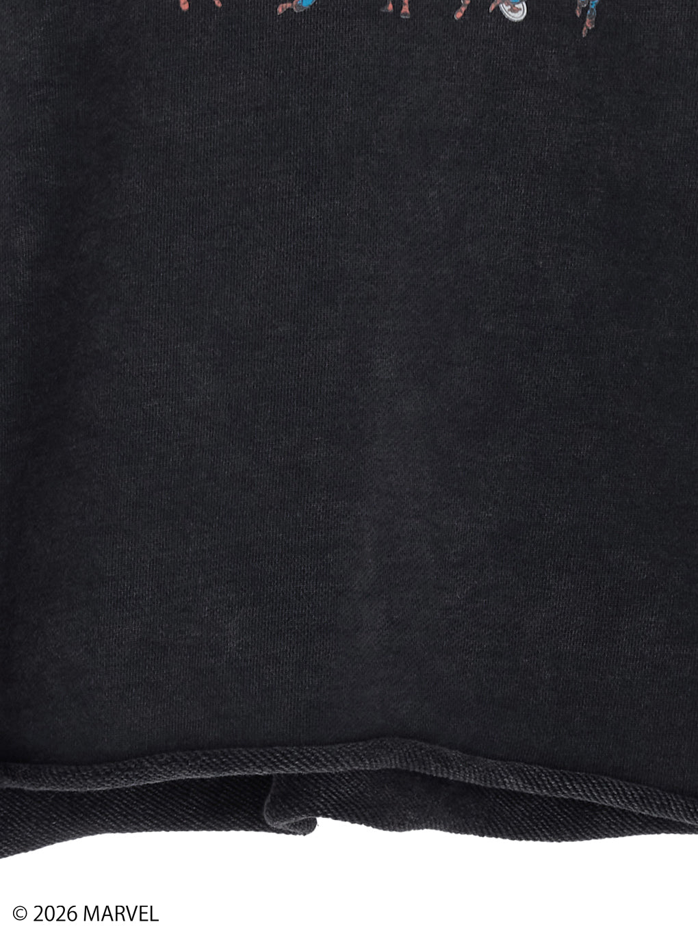 MARVEL COMIC SHORT SWEAT TOP