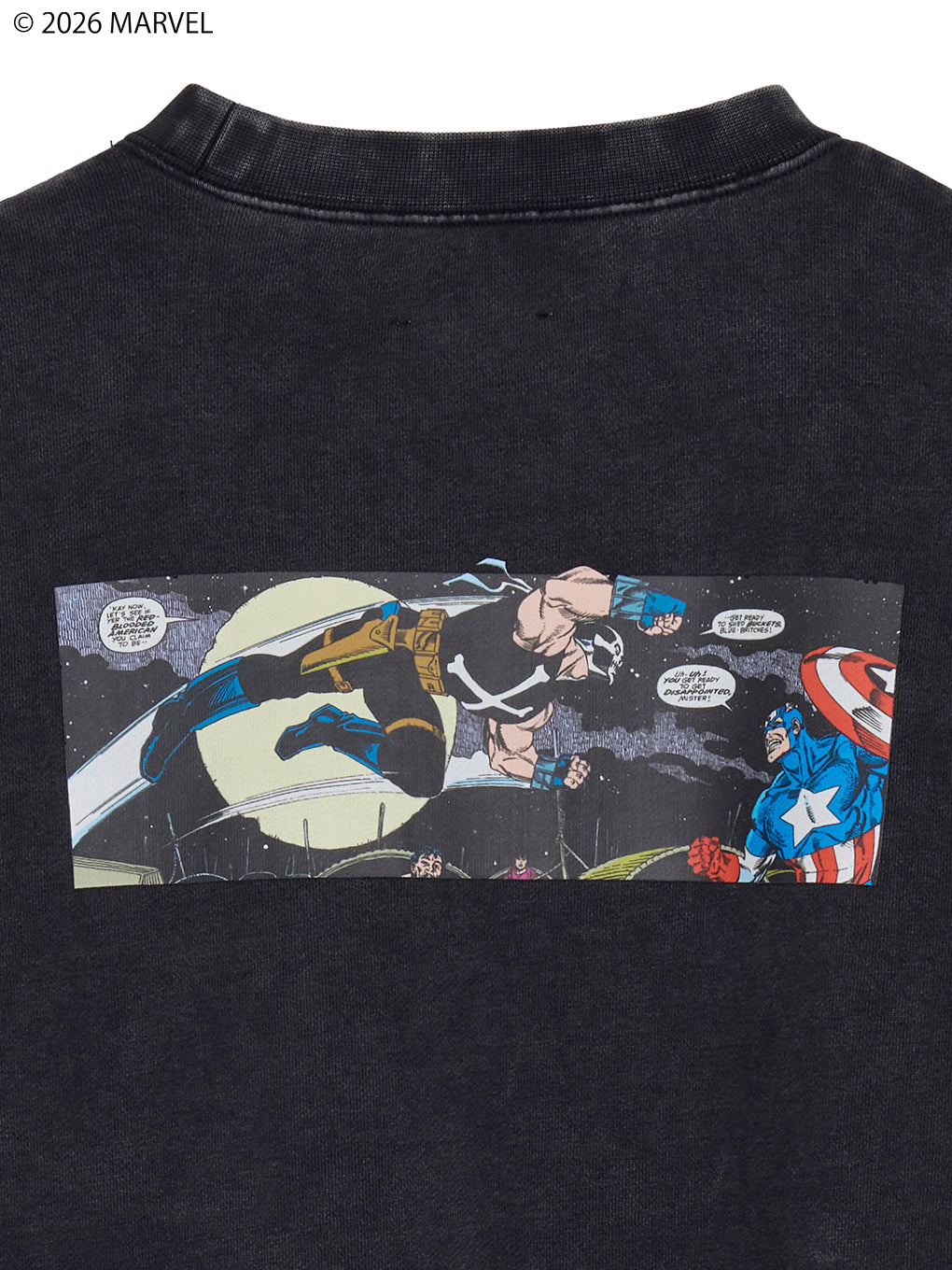 MARVEL COMIC SHORT SWEAT TOP