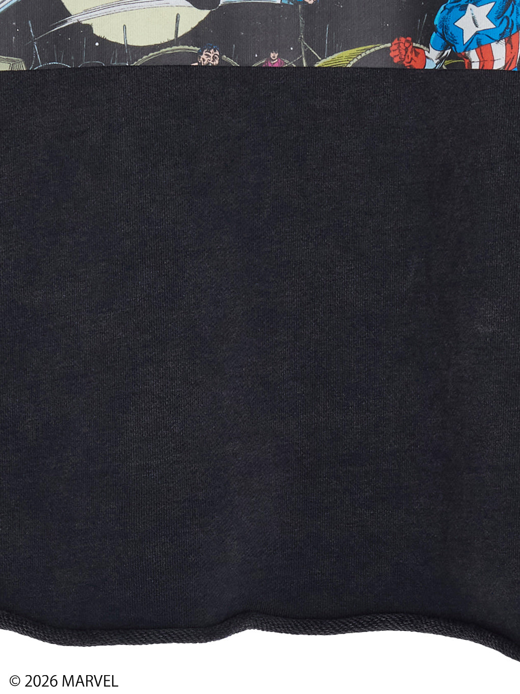 MARVEL COMIC SHORT SWEAT TOP