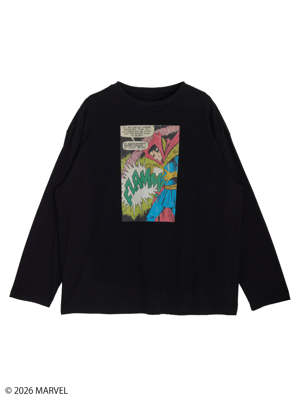MARVEL COMIC OVER L/S TOP