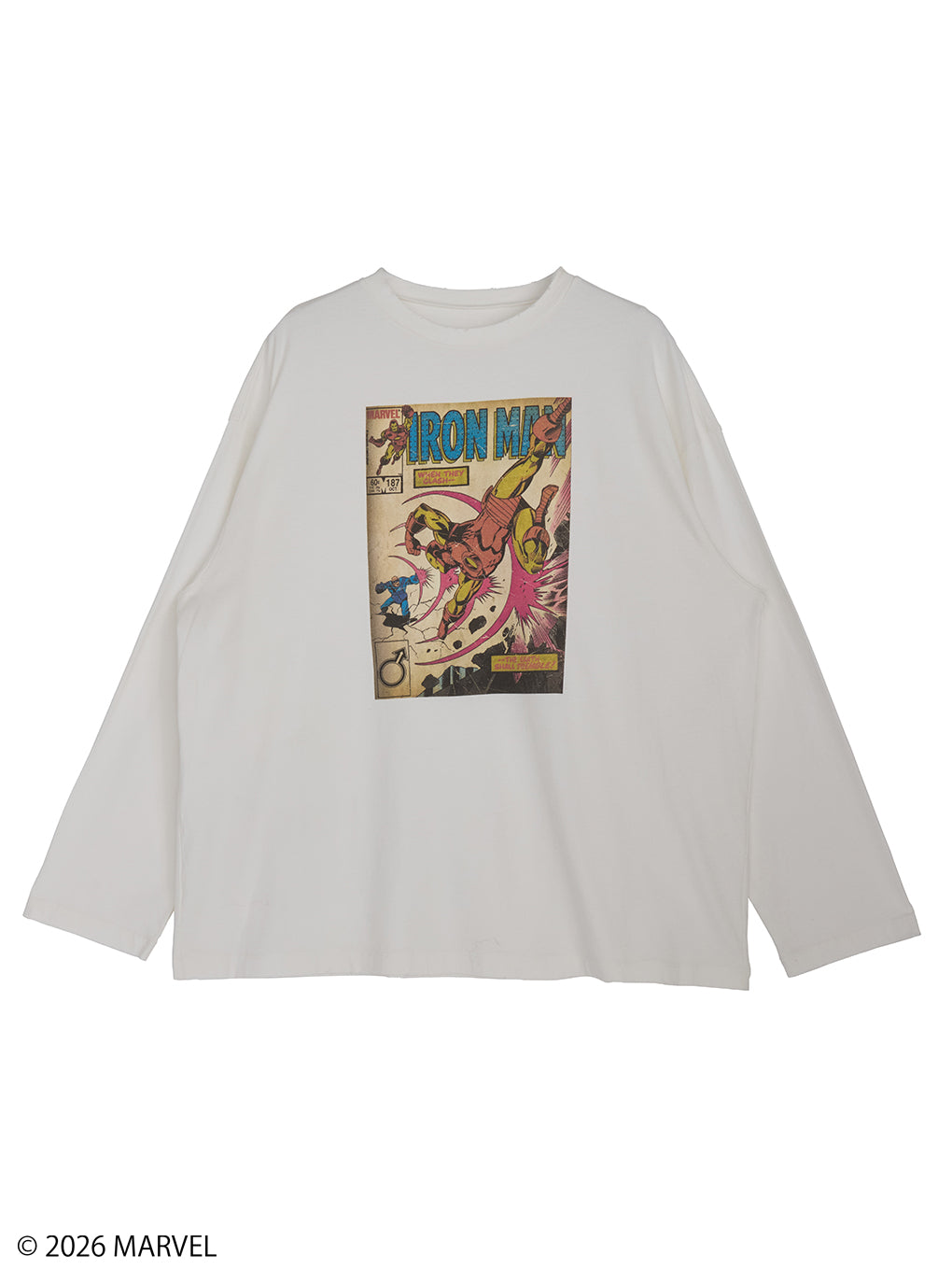 MARVEL COMIC OVER L/S TOP