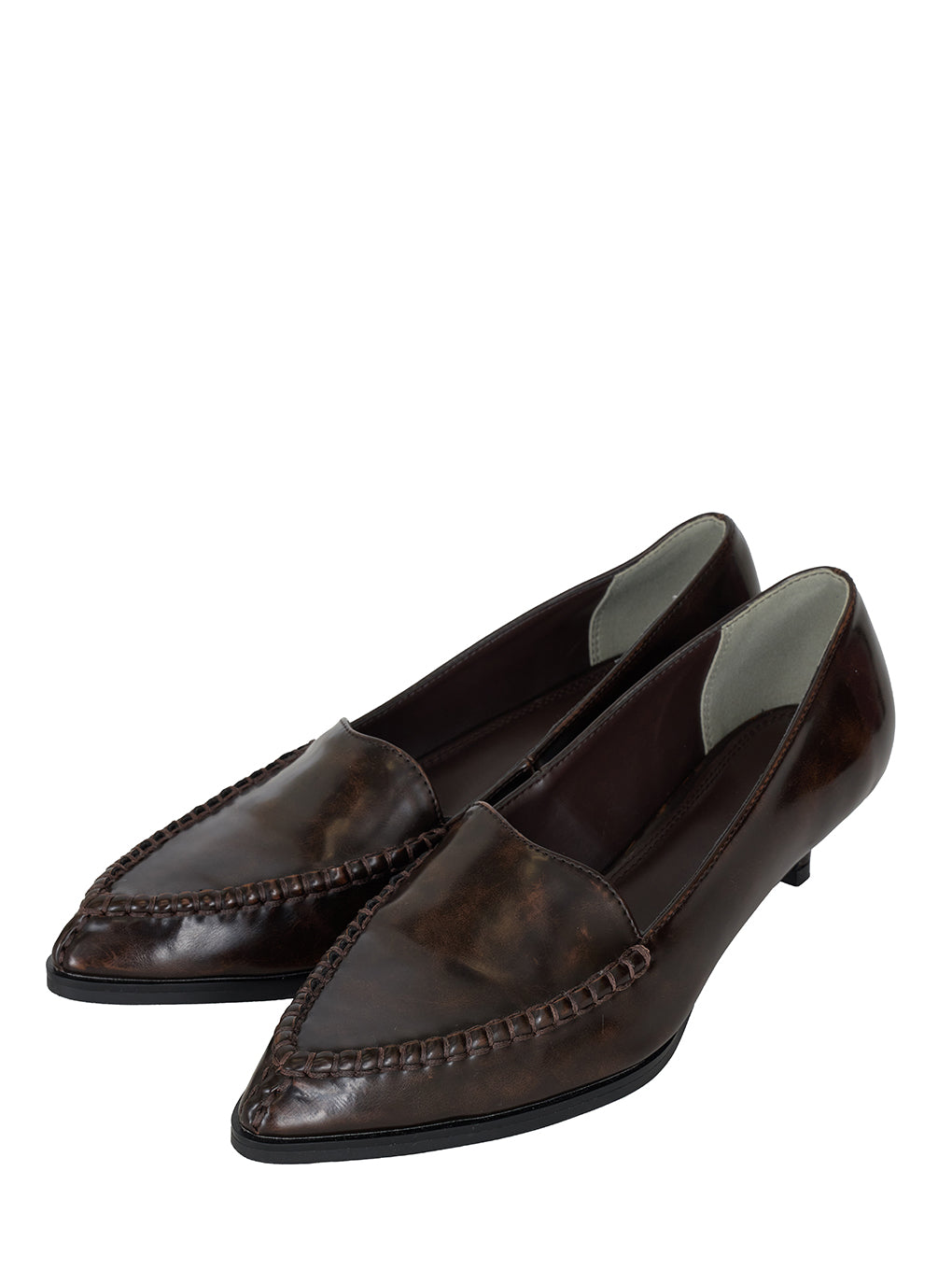 UND BLANKET STITCH LOAFER PUMPS