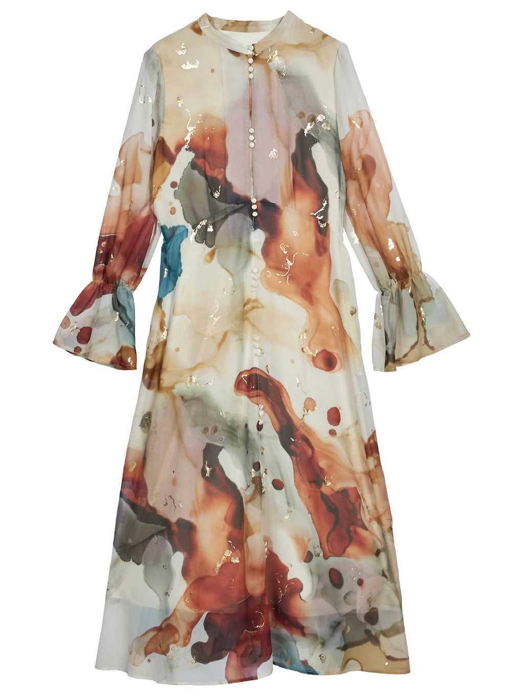 【美品】Ameri VINTAGEUNDRESSED INK ART DRESS UNDRESSED AMELIA INK ART DRESS
