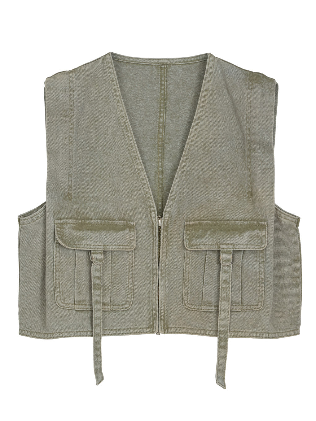 COMPACT FADE DENIM VEST