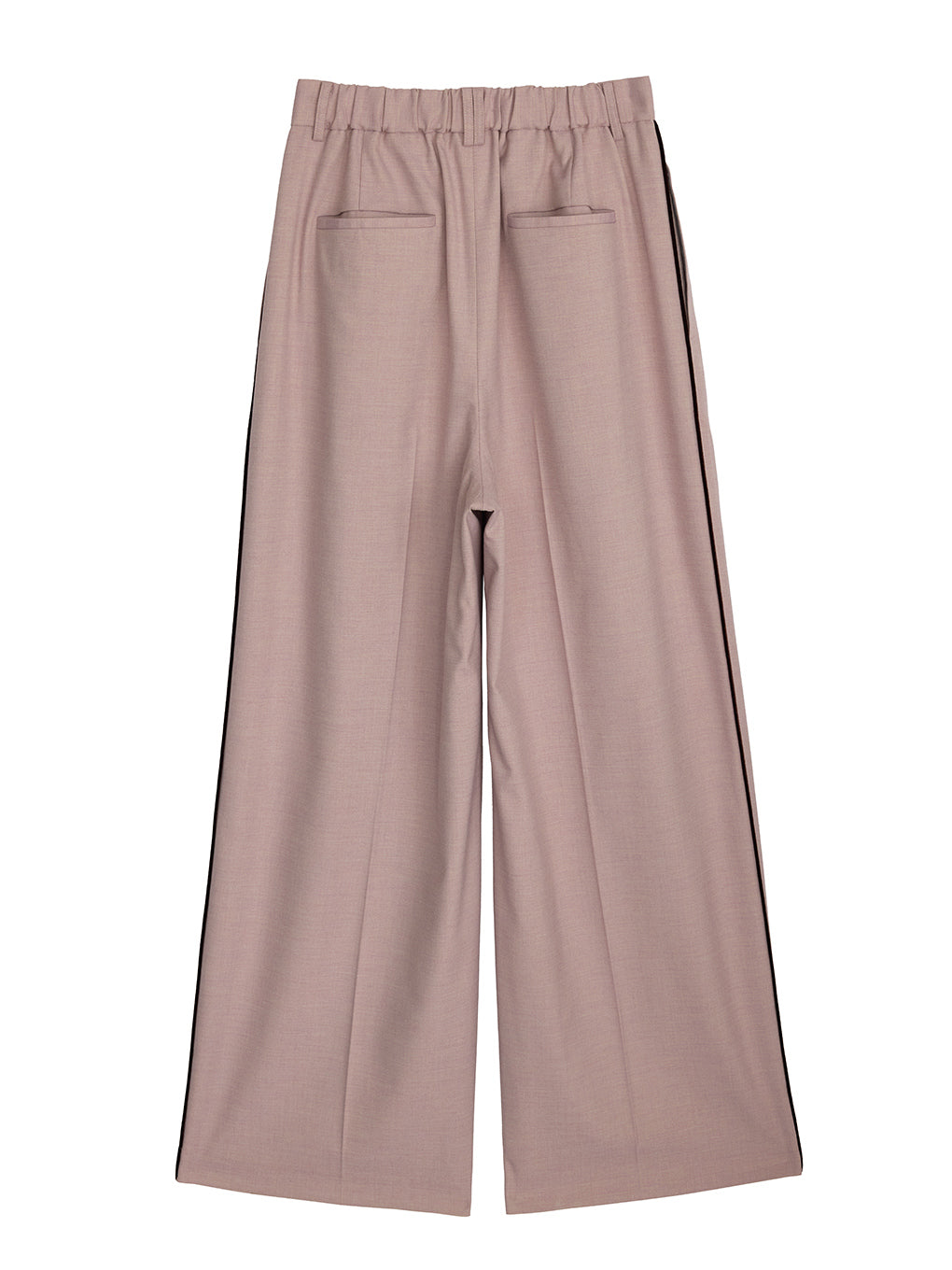 UND LINE DETAIL WIDE STRAIGHT PANTS