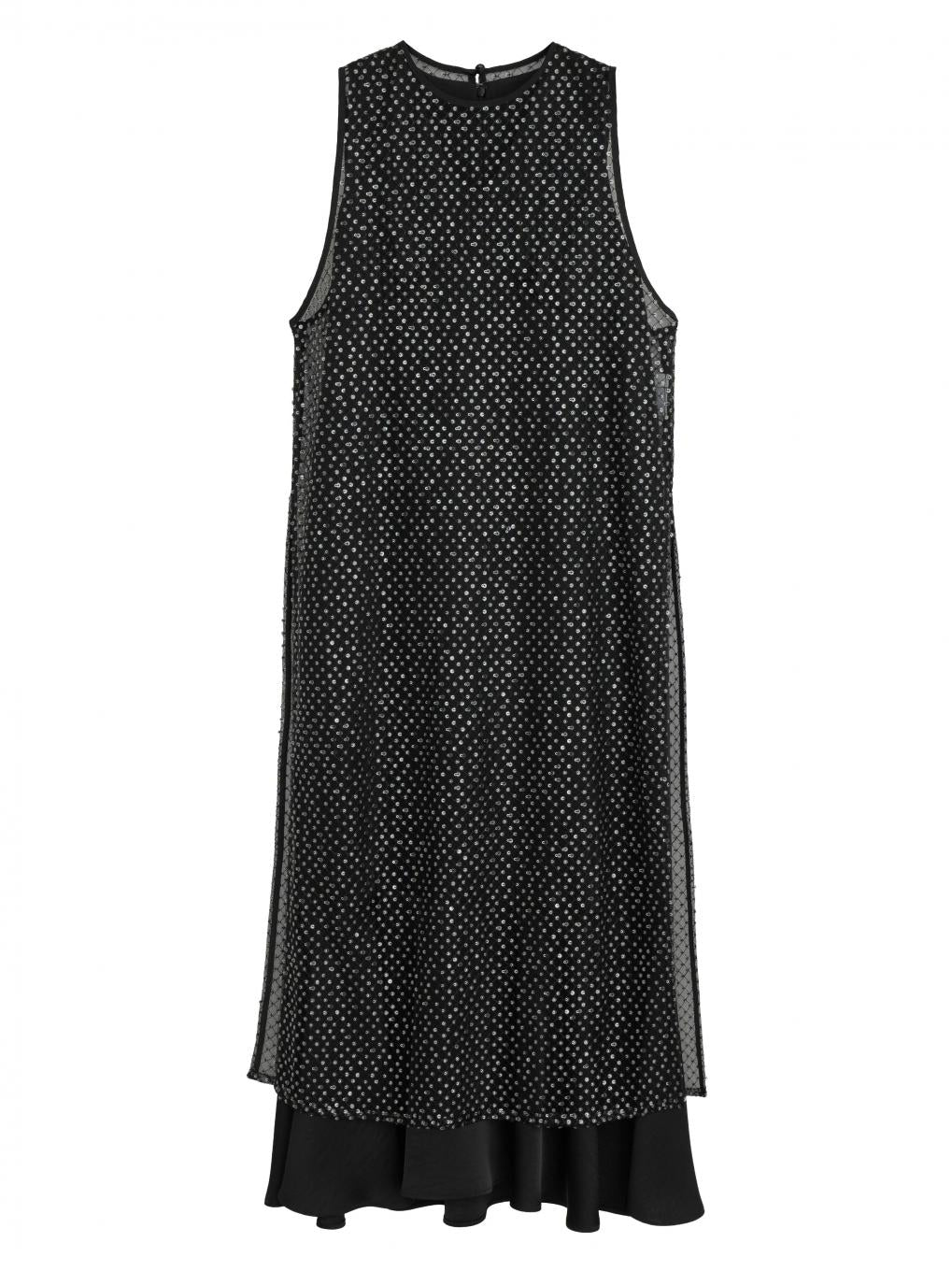 SPANGLE LAYERED DRESS