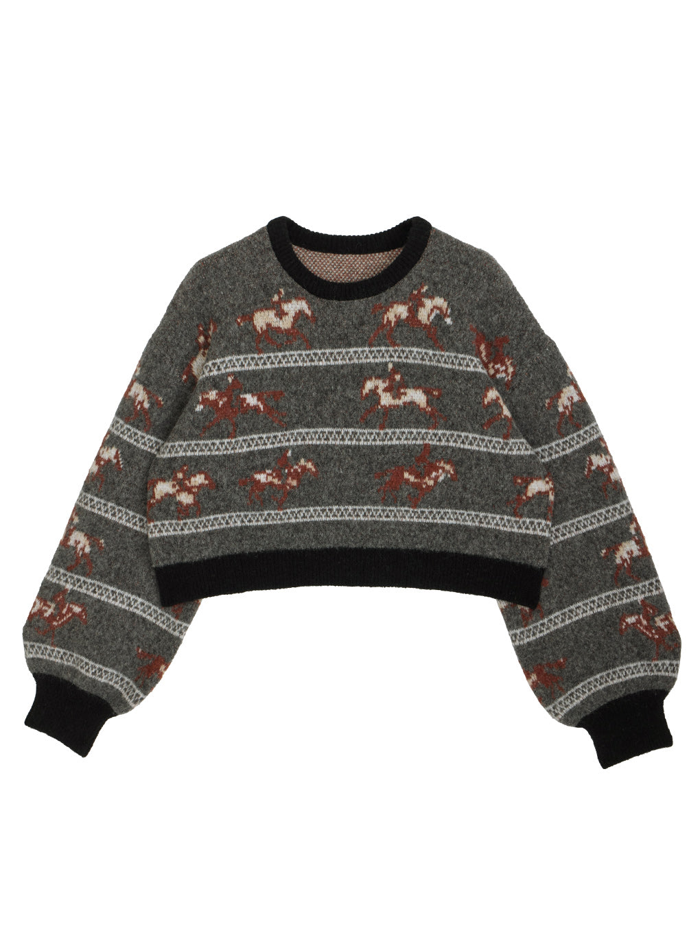 UND HORSE PATTERN KNIT