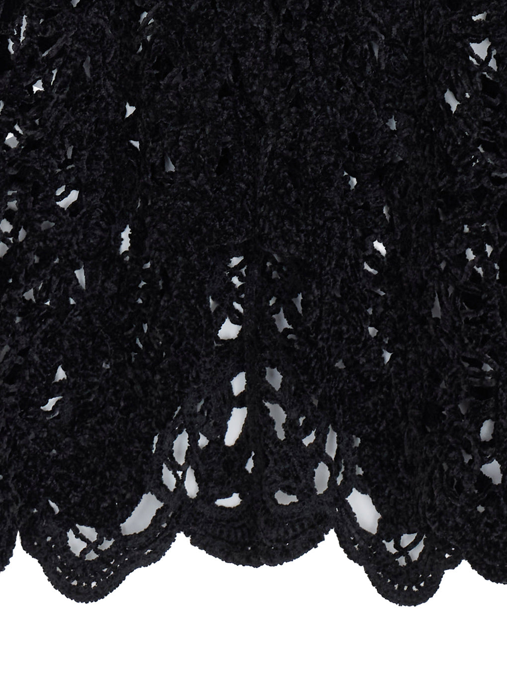 UND VELOUR LACE PEPLUM KNIT TOP