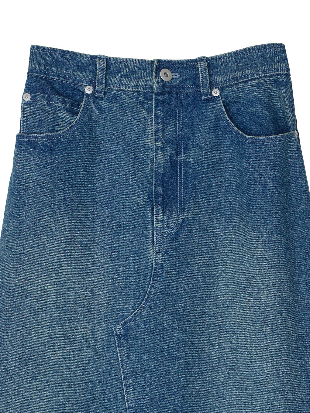 UND CUTWORK EMBROIDERY DENIM SKIRT