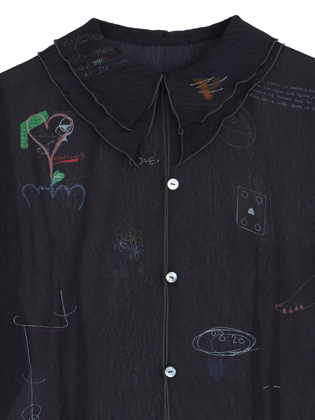 UND ASSORT COLOR TATTOO SHEER TOP