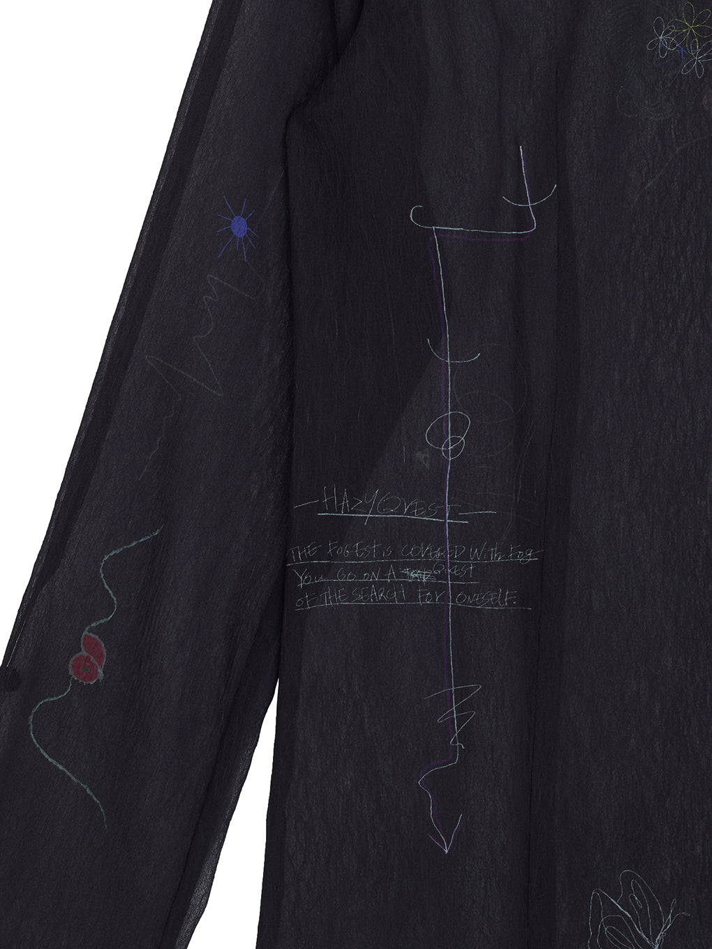 UND ASSORT COLOR TATTOO SHEER TOP