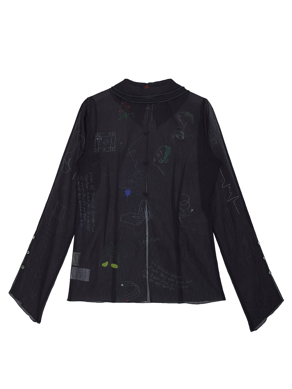 UND ASSORT COLOR TATTOO SHEER TOP