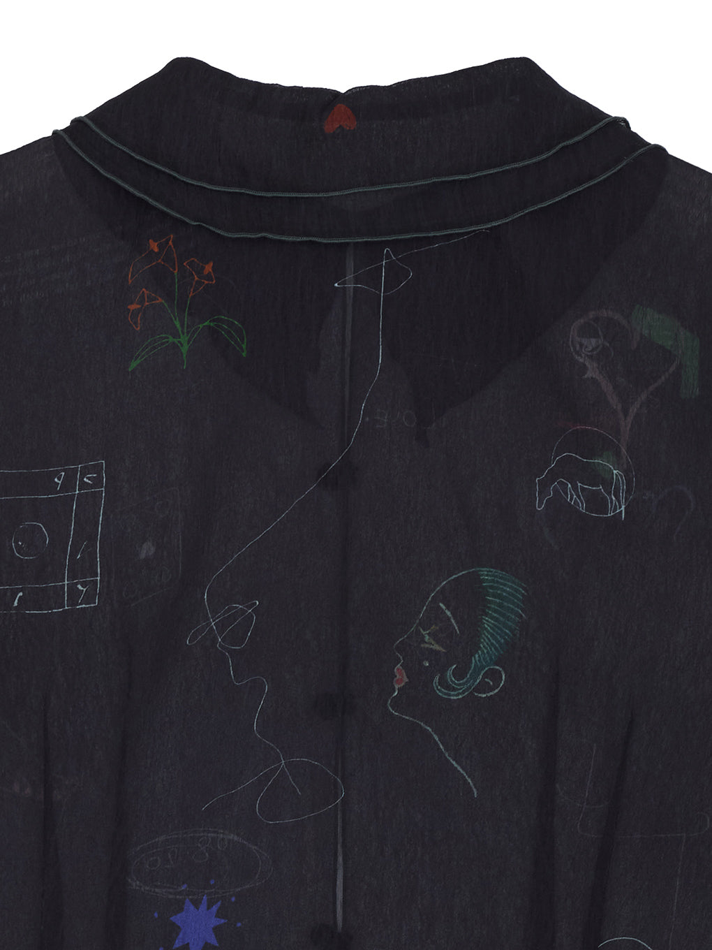 UND ASSORT COLOR TATTOO SHEER TOP