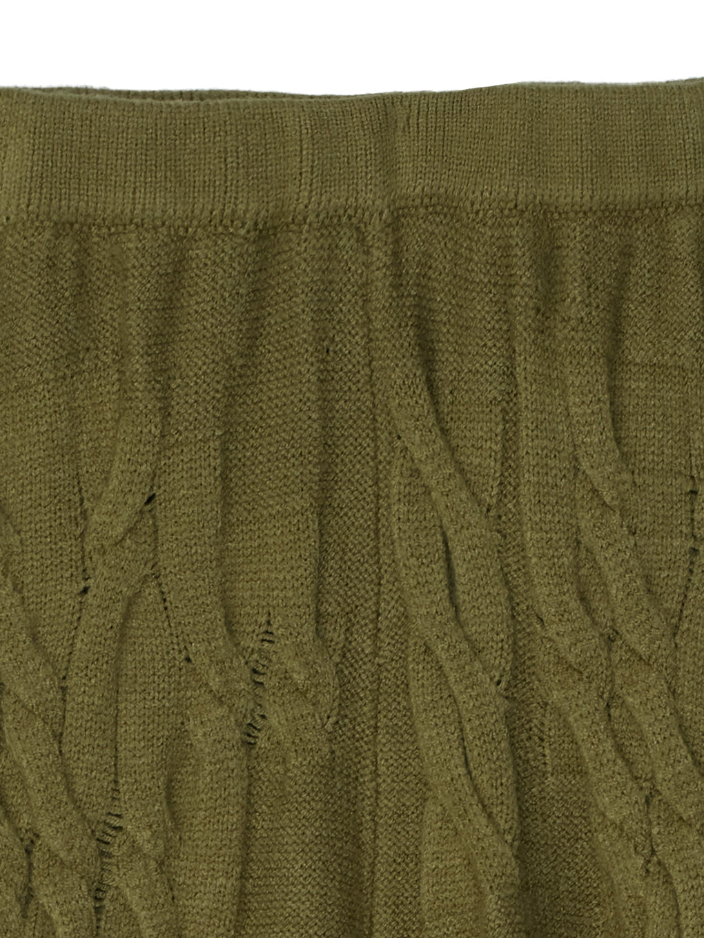 UND RANDOM CABLE KNIT PANTS