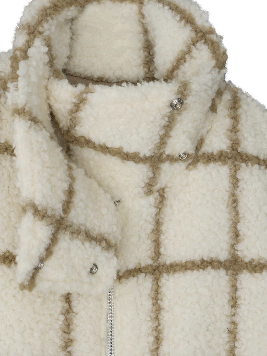 UND WINDOWPANE ZIPUP MIDI COAT