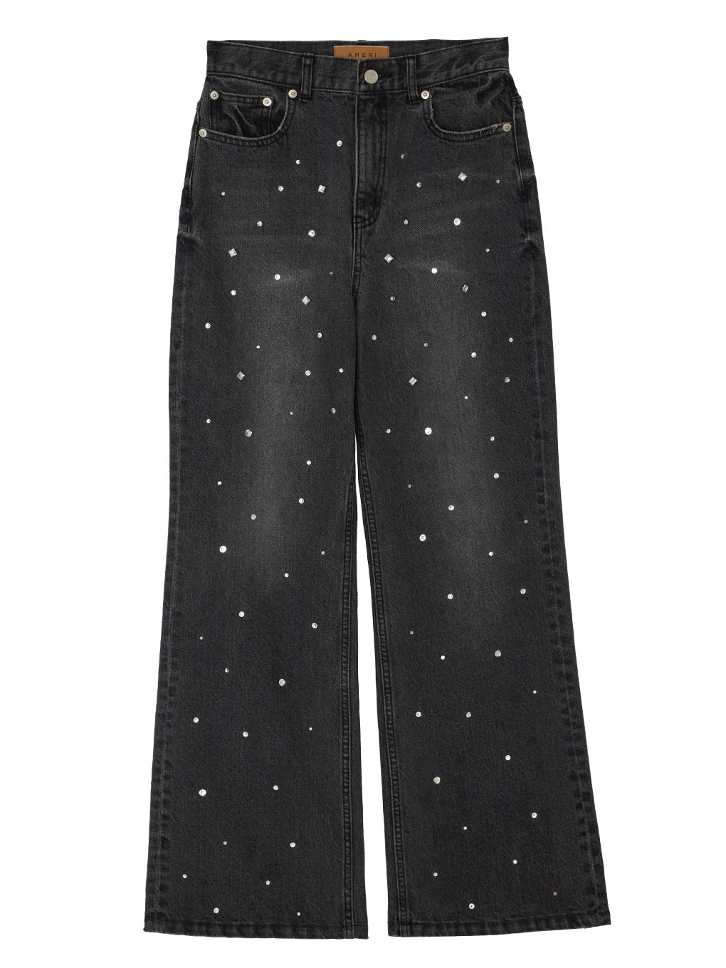 UND BIJOU STRAIGHT DENIM PANTS