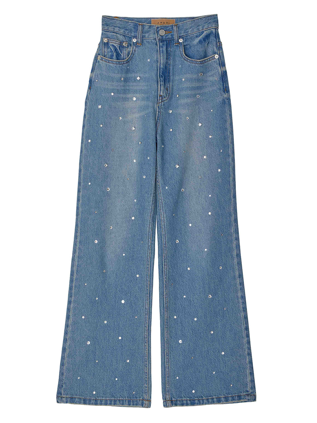 UND BIJOU STRAIGHT DENIM PANTS