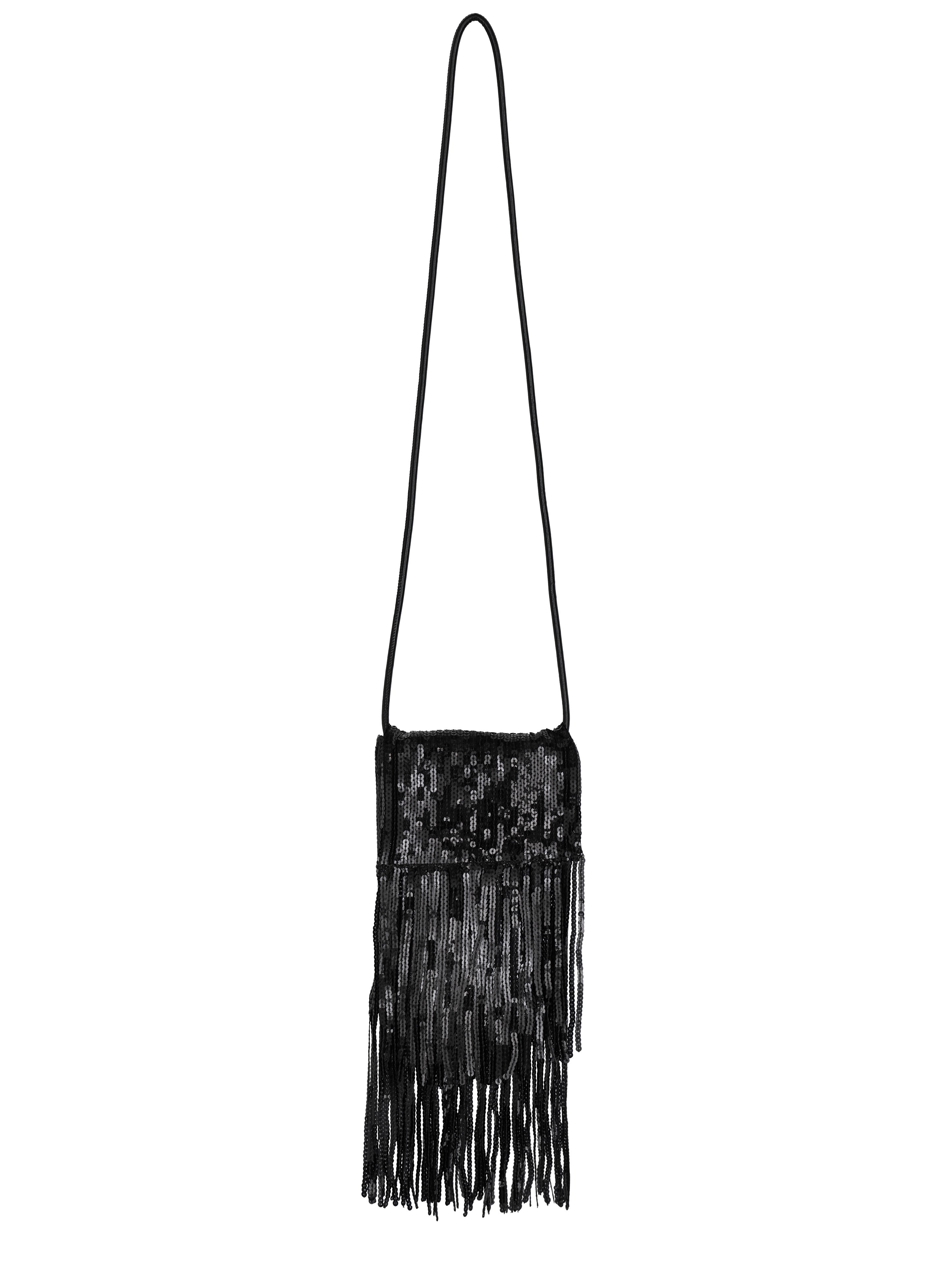 UND SPANGLE FRINGE SHOULDER BAG