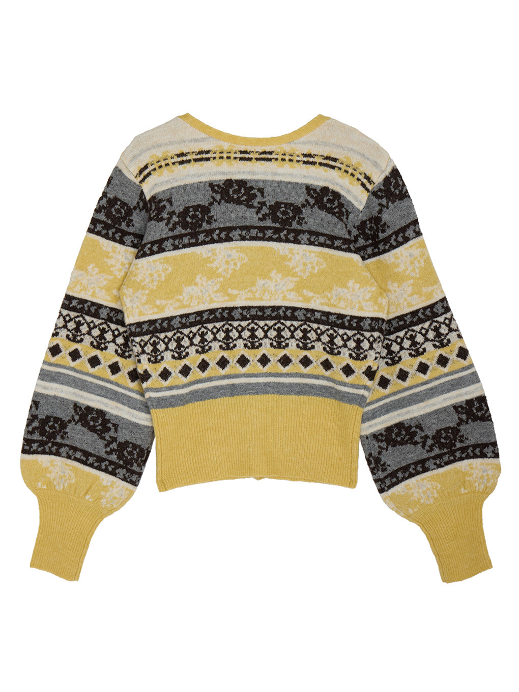 UND JACQUARD FAIR ISLE BUISTIER SET KNIT