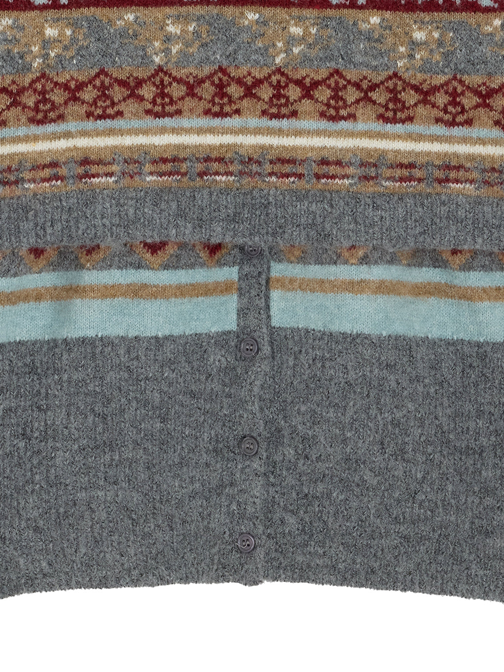 UND JACQUARD FAIR ISLE BUISTIER SET KNIT