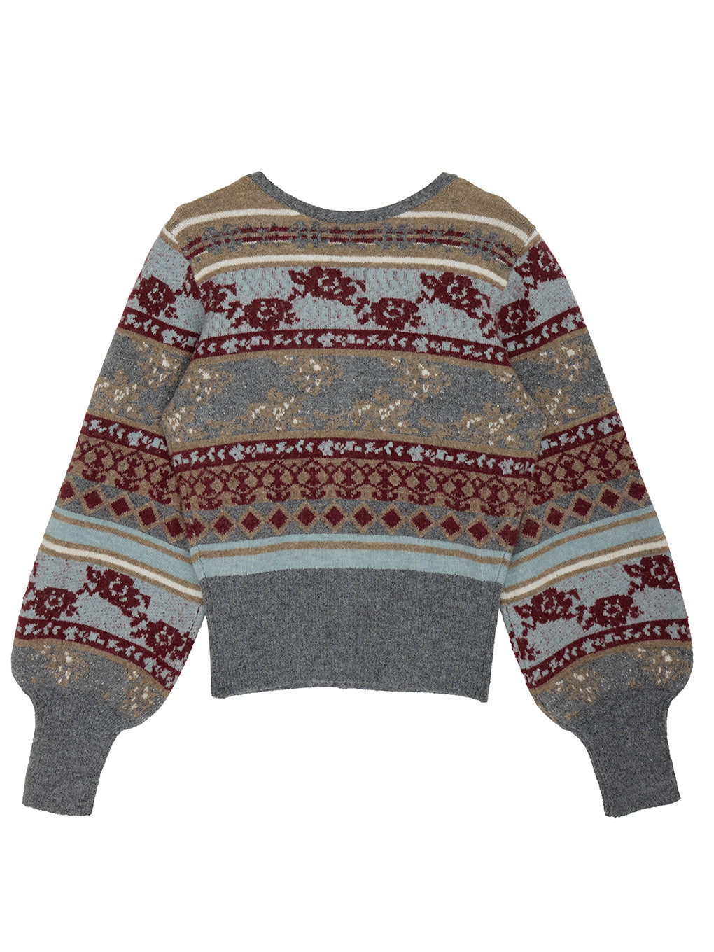UND JACQUARD FAIR ISLE BUISTIER SET KNIT
