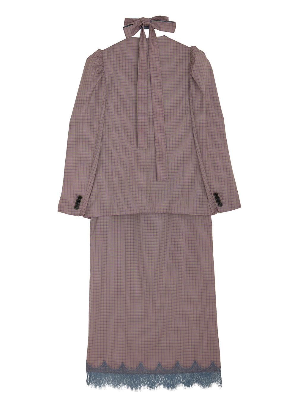 UND JACKET SET CHECK DRESS