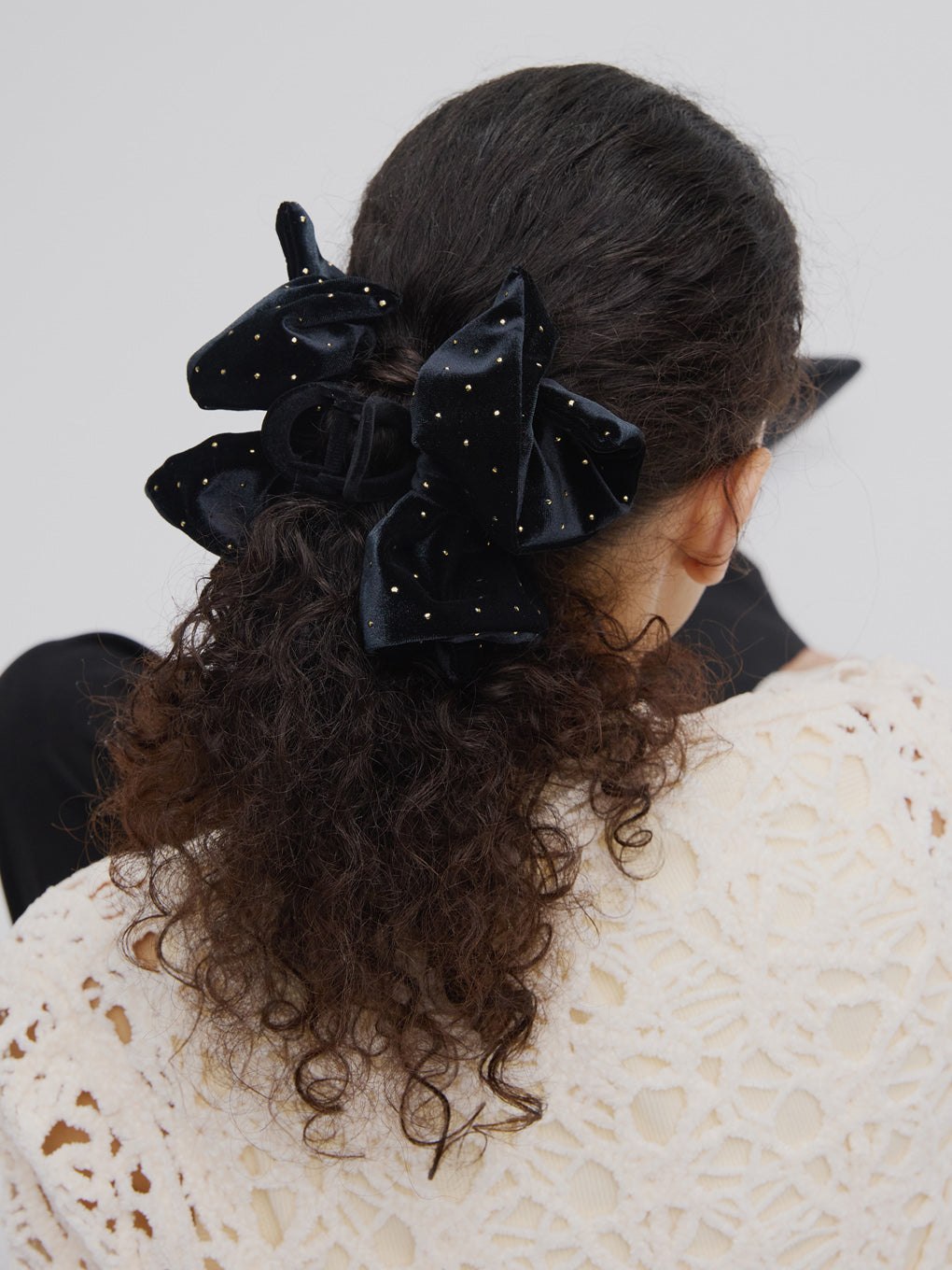 TRESSE BRIGITTE dot ribbon clip