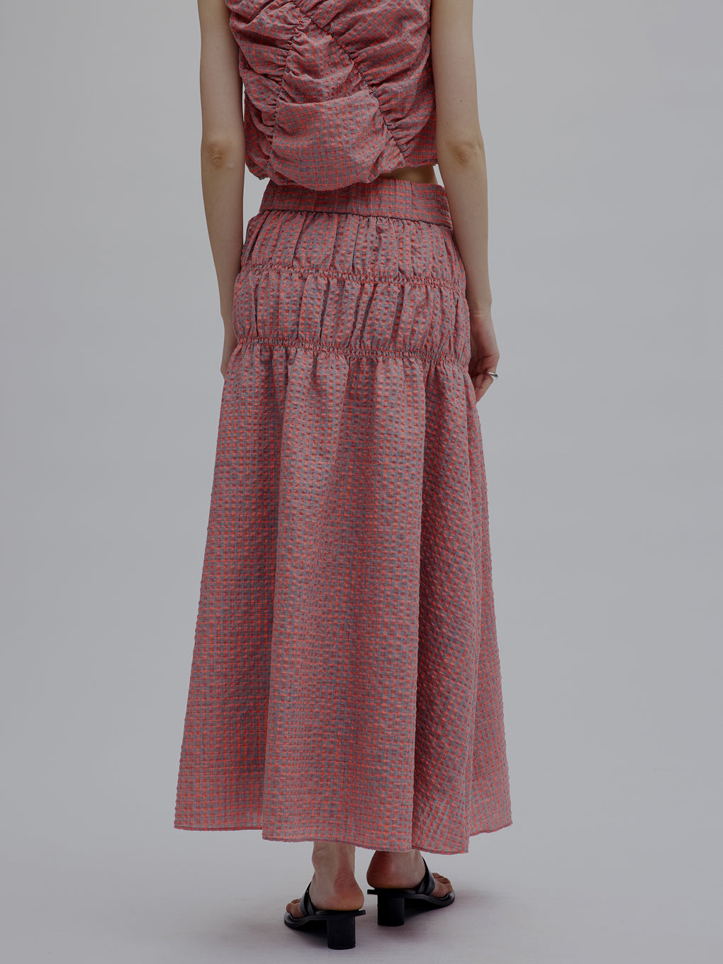 MEDI 2WAY SHIRRING TOP WITH SKIRT