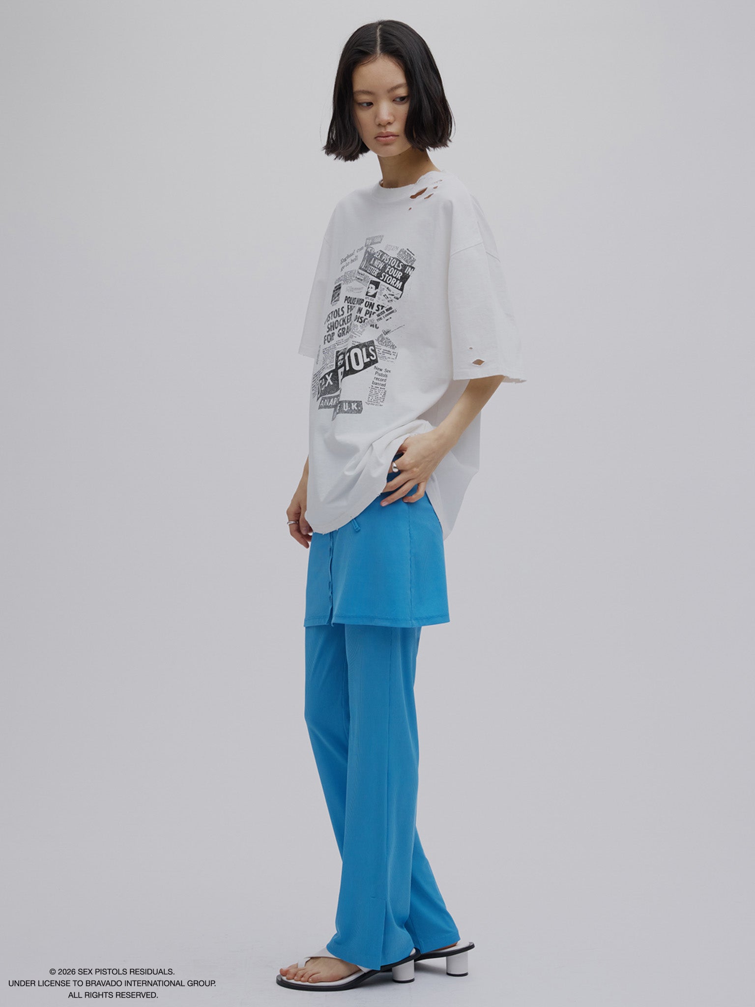 WRAP BELT SET RIB PANTS