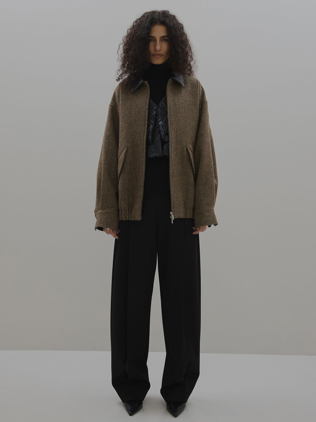 UND TWEED WORK DETAIL BLOUSON