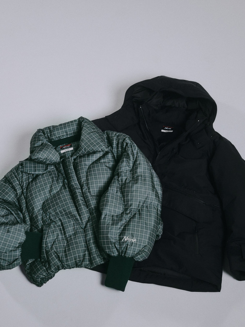 NANGA × Ameri 2WAY WAVE CHECK DOWN COAT