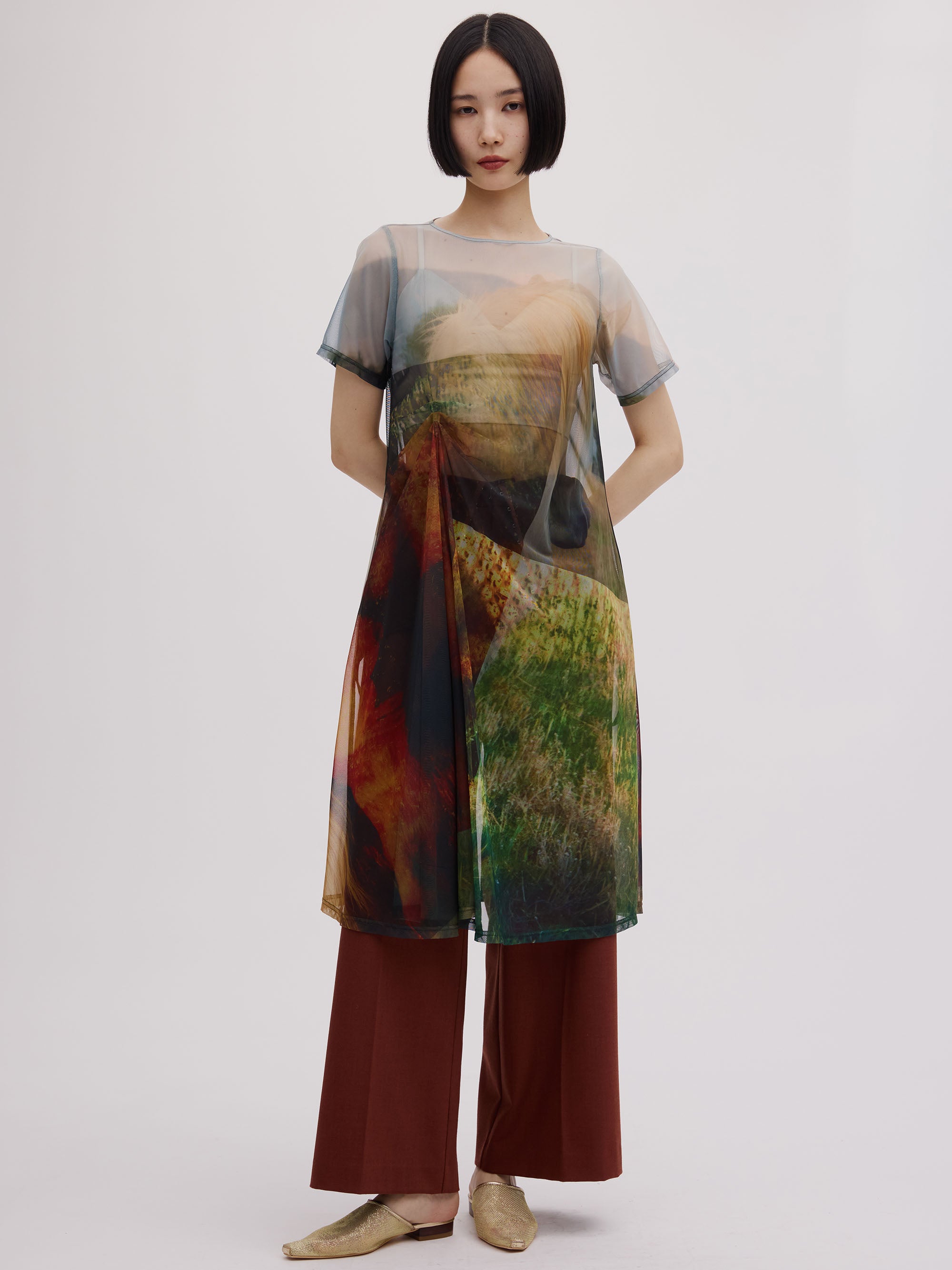 Silvia Conde Oliván×Ameri SHEER DRESS
