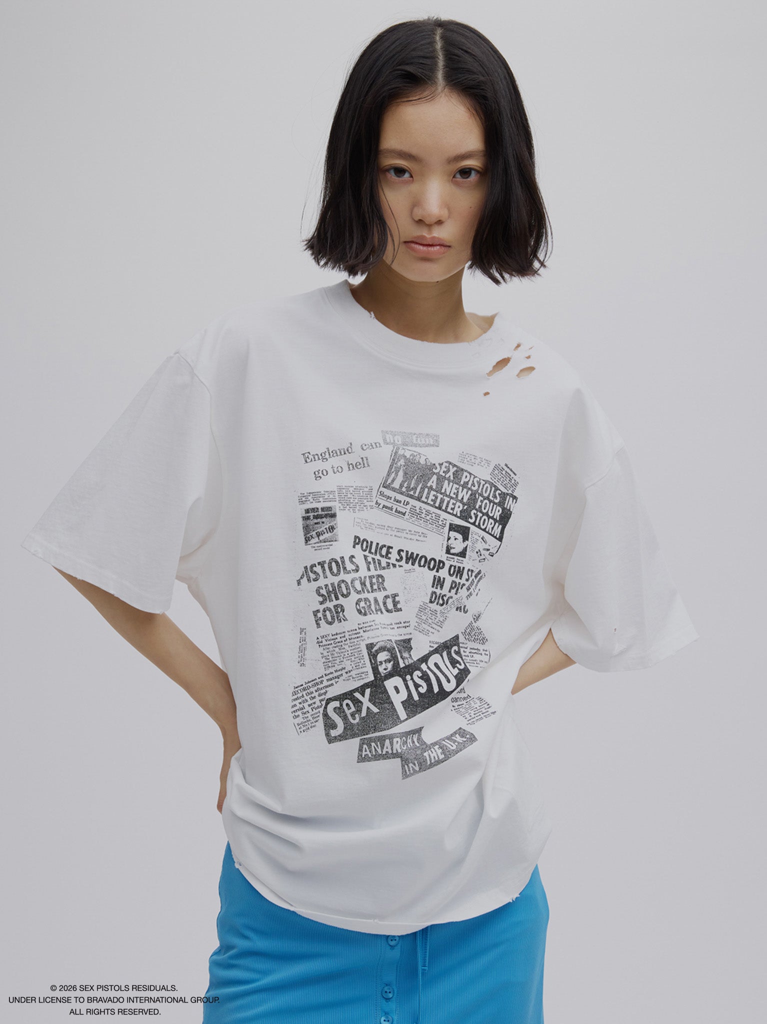 Sex Pistols DAMAGE OVERSIZE TEE