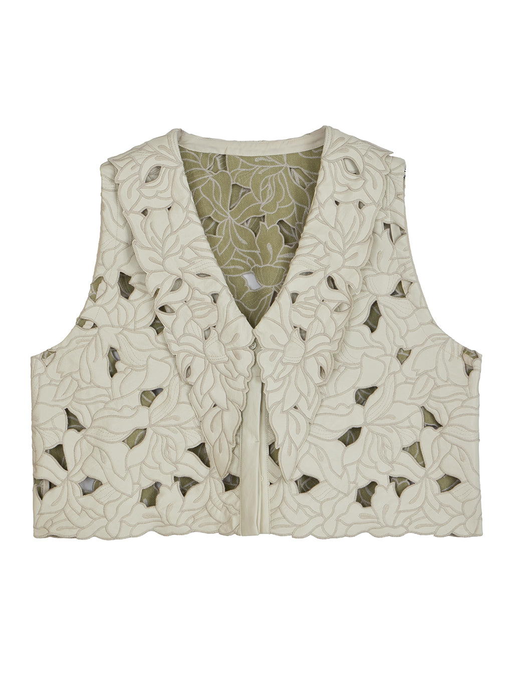 UND LACE CUTWORK VEST TOP