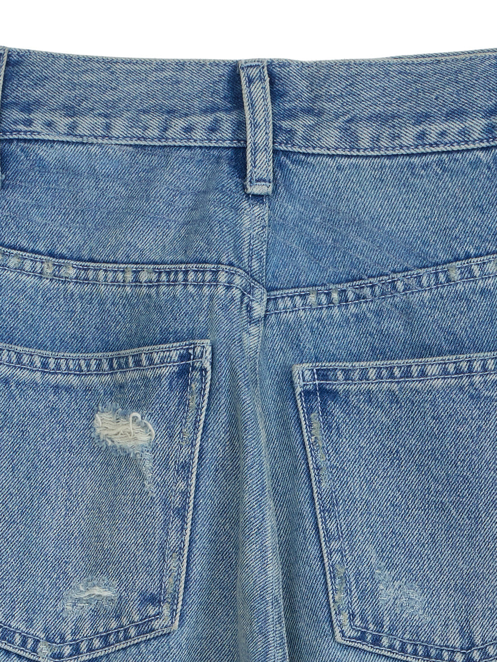 UND HARD DAMAGE LOOSE DENIM