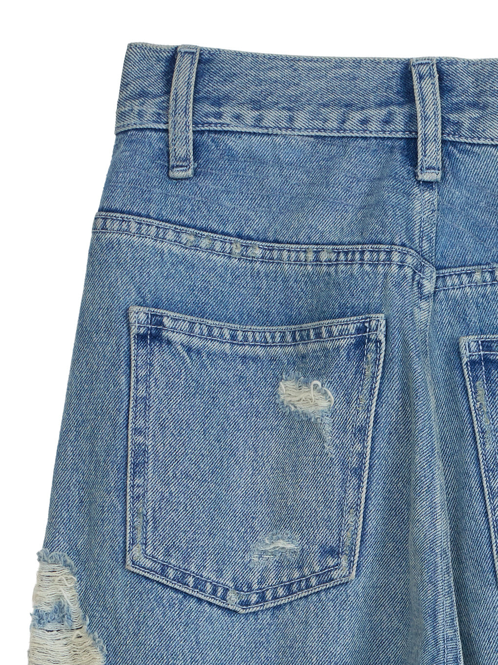 UND HARD DAMAGE LOOSE DENIM