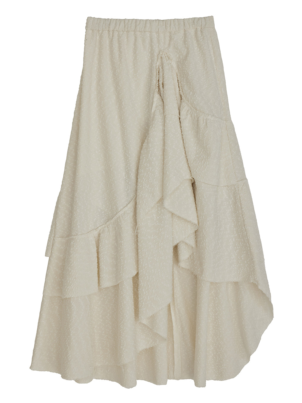 UND OVER SLIT RUFFLE SKIRT