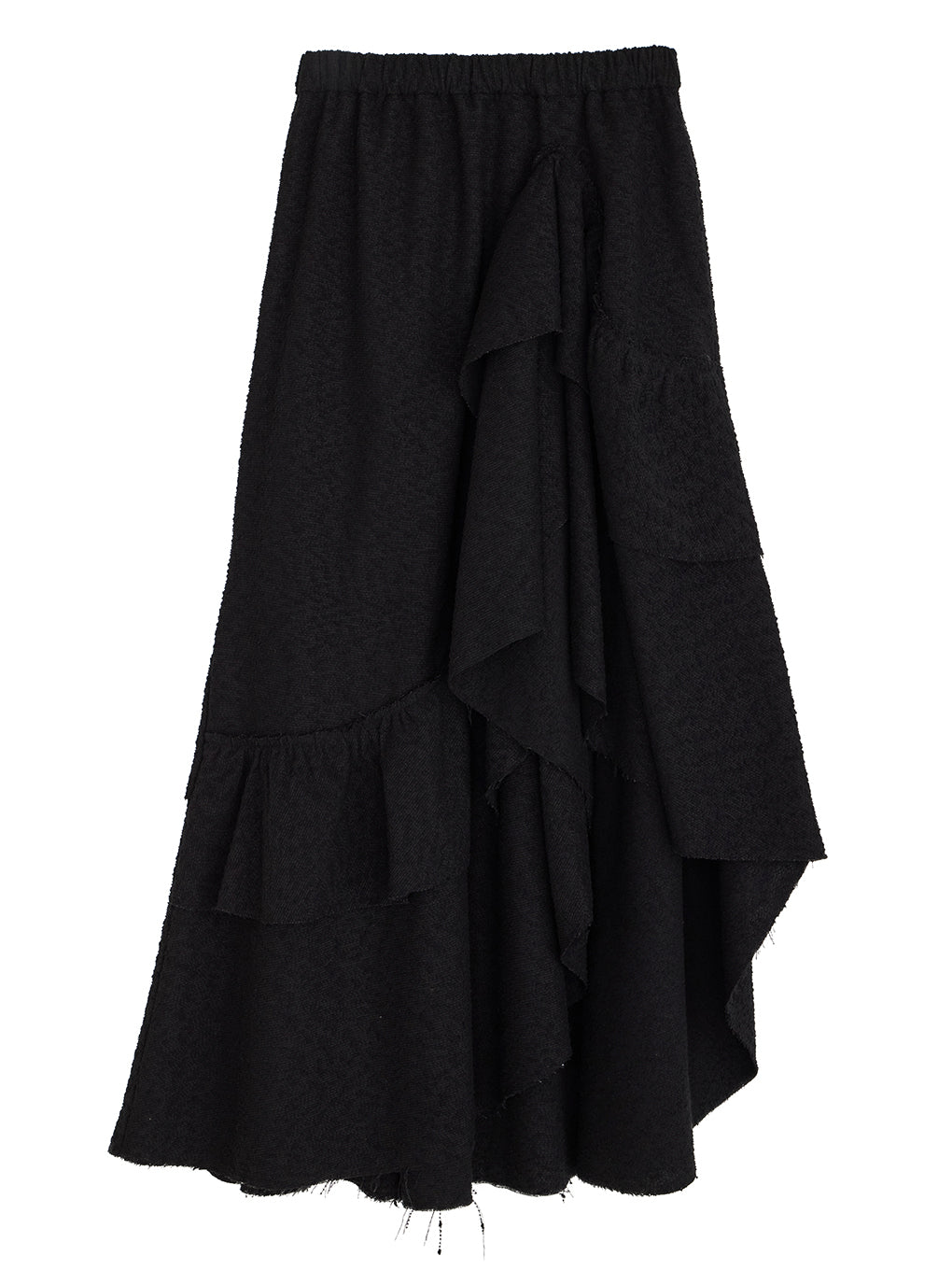 UND OVER SLIT RUFFLE SKIRT