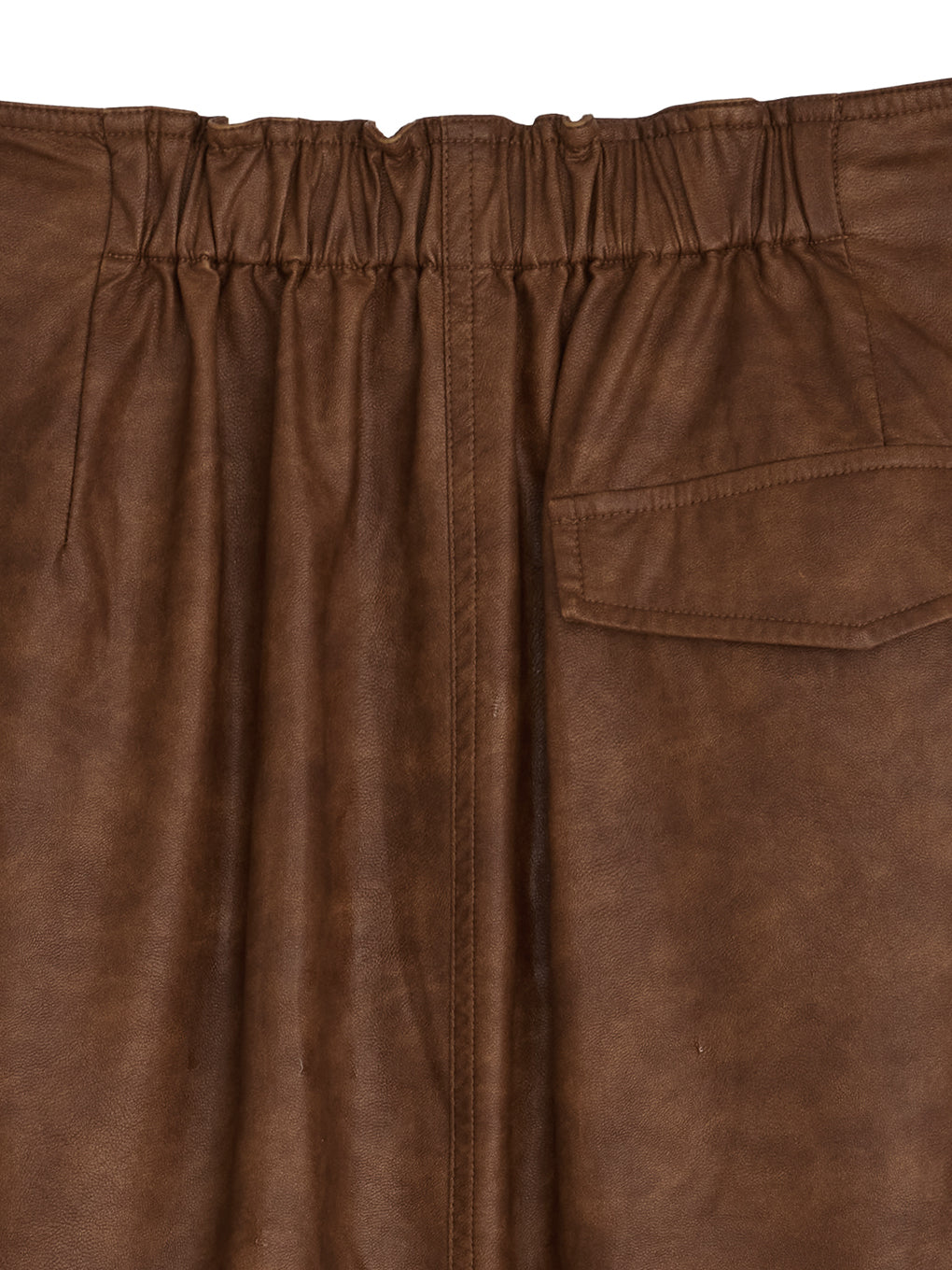 UND UNEVENNESS FAKE LEATHER SKIRT