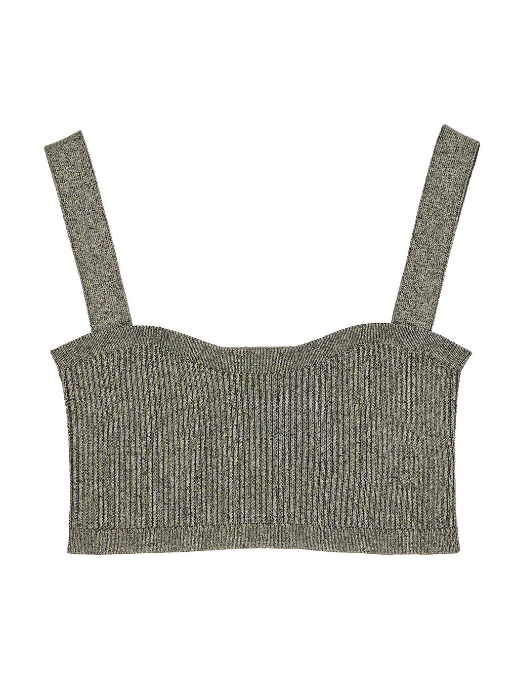 BUSTIER SET SURFACE CHANGE KNIT TOP