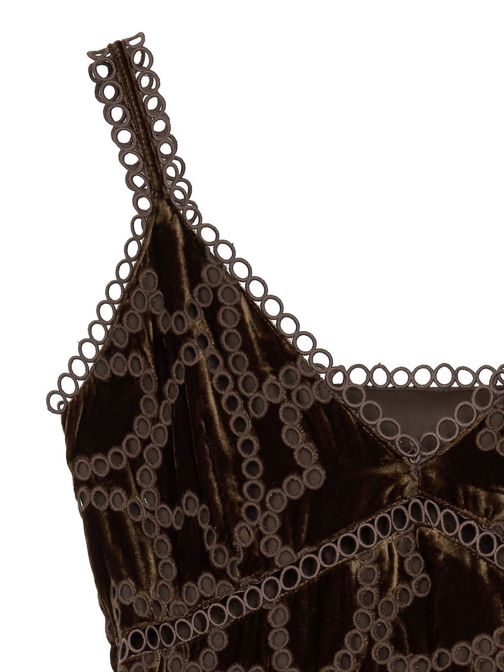 UND HEART EMBROIDERY CAMI DRESS