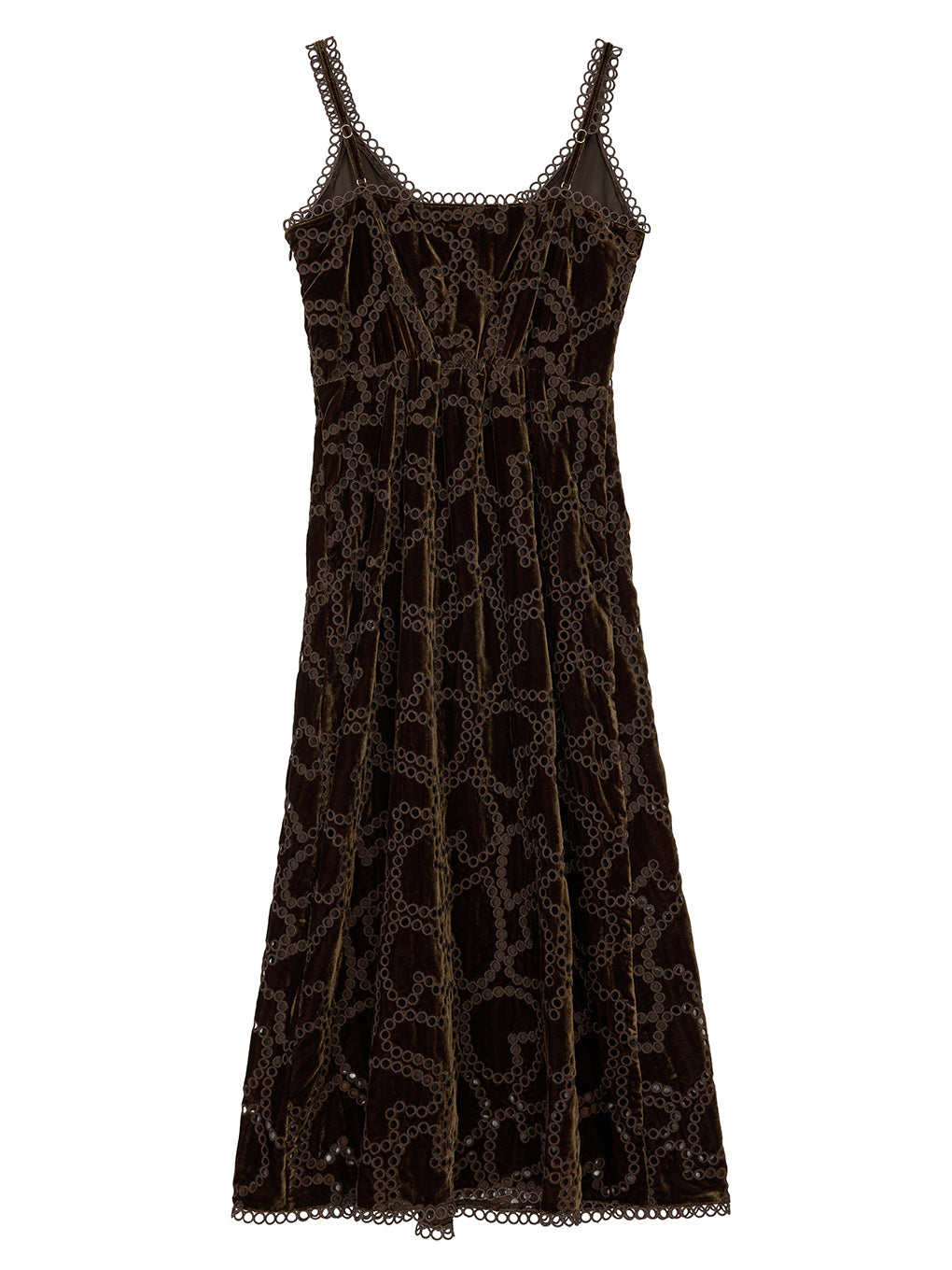 UND HEART EMBROIDERY CAMI DRESS