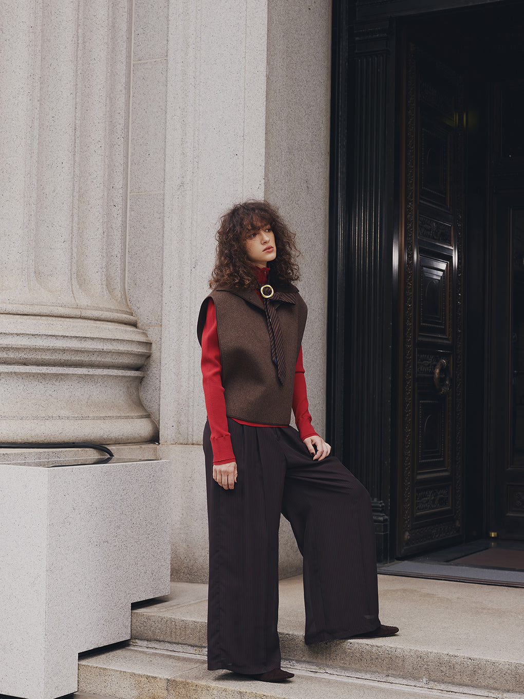 COMPACT WOOL BLEND VEST