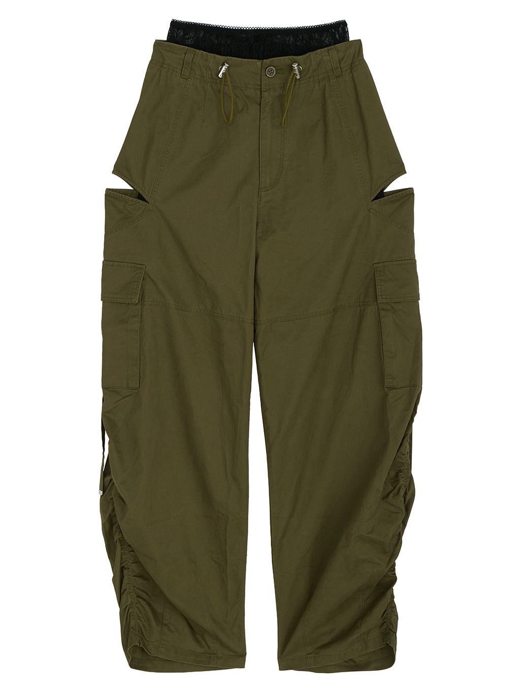 MILITARY SLIT LACE CARGO PANTS