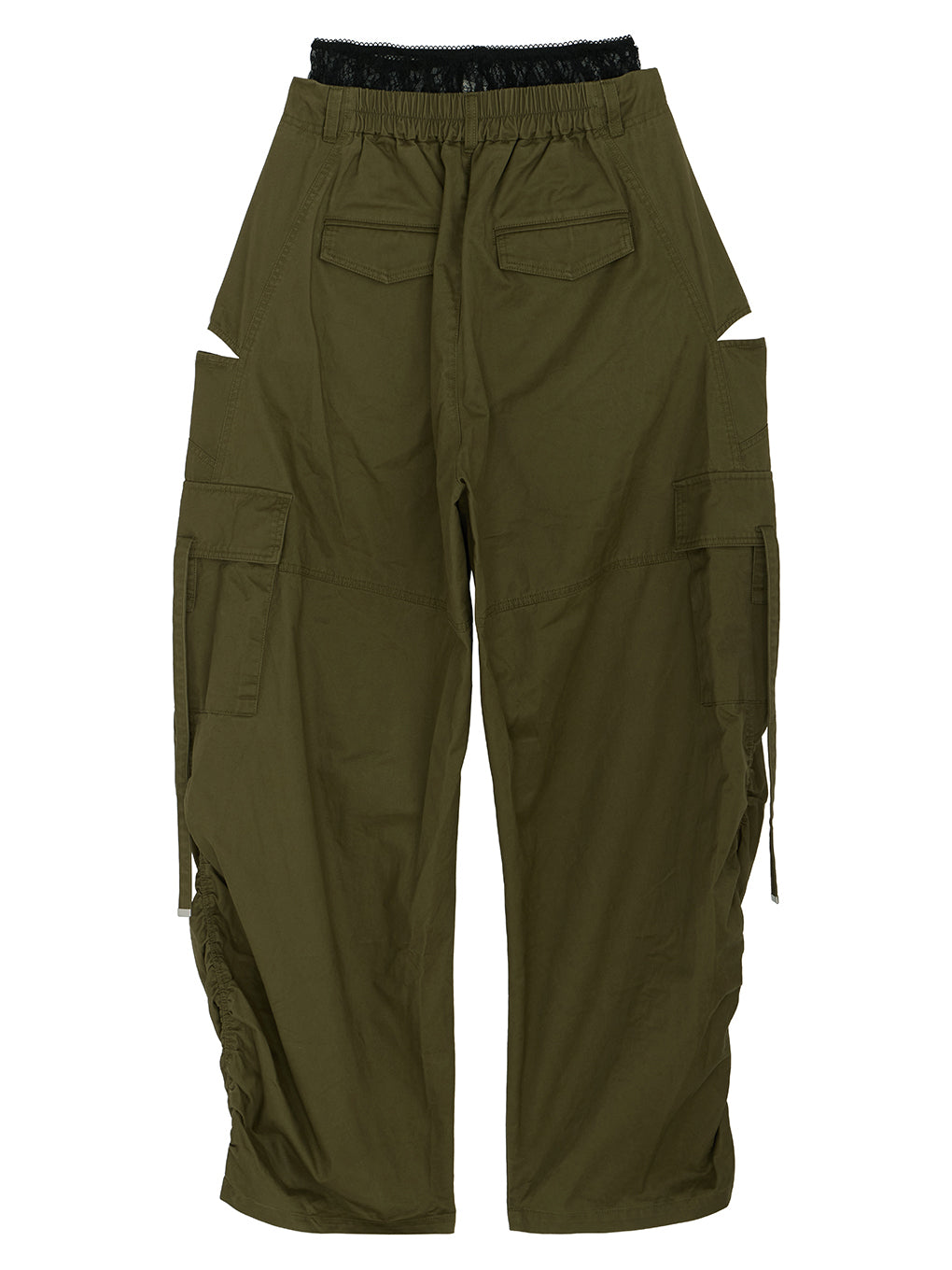MILITARY SLIT LACE CARGO PANTS